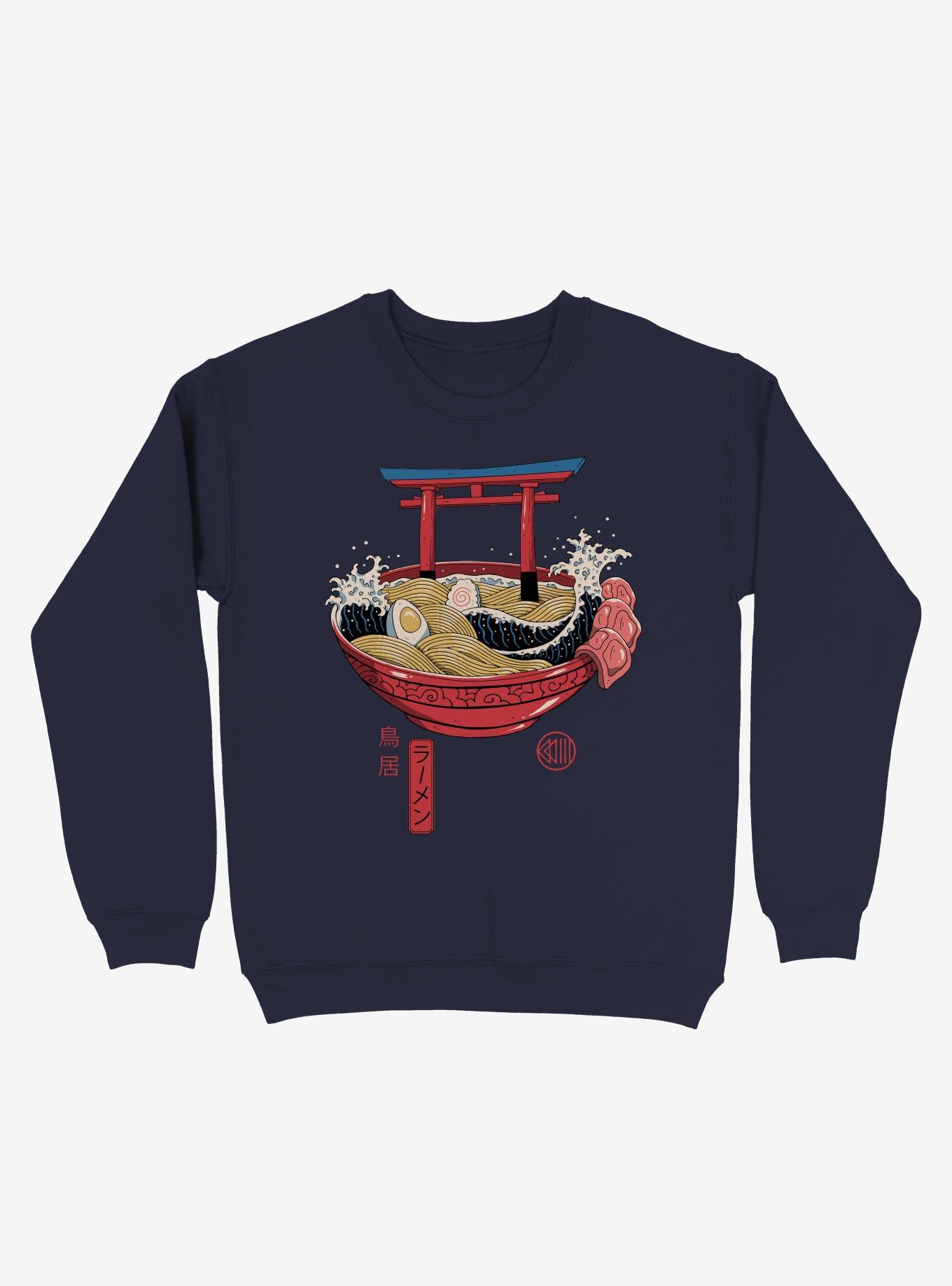 Sacred Ramen Sweatshirt, NAVY, hi-res