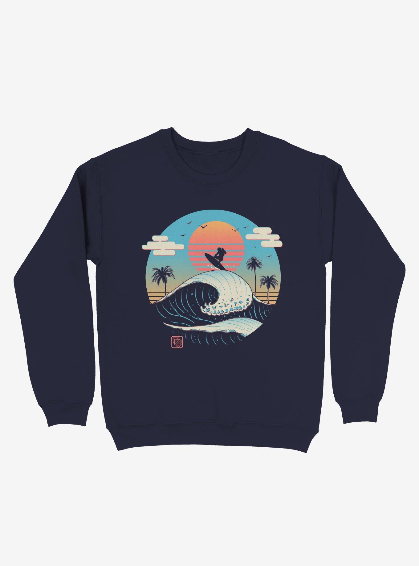 Summer Vibes Sweatshirt, NAVY, hi-res