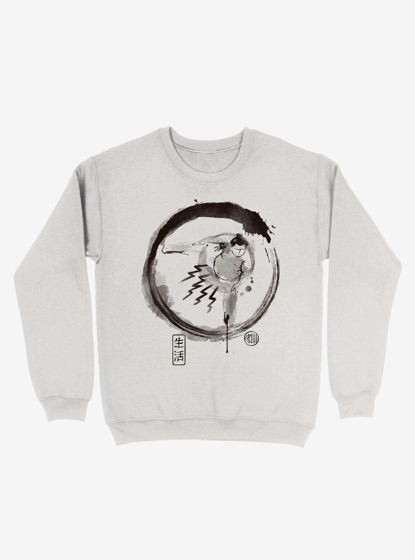 Sumo-E Ink Sweatshirt, WHITE, hi-res
