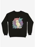 Vapor Cat Sweatshirt, BLACK, hi-res