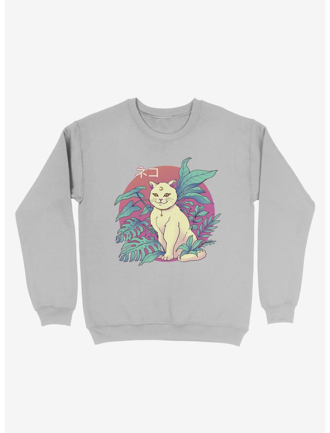 Vapor Cat Sweatshirt, SPORT GRAY, hi-res