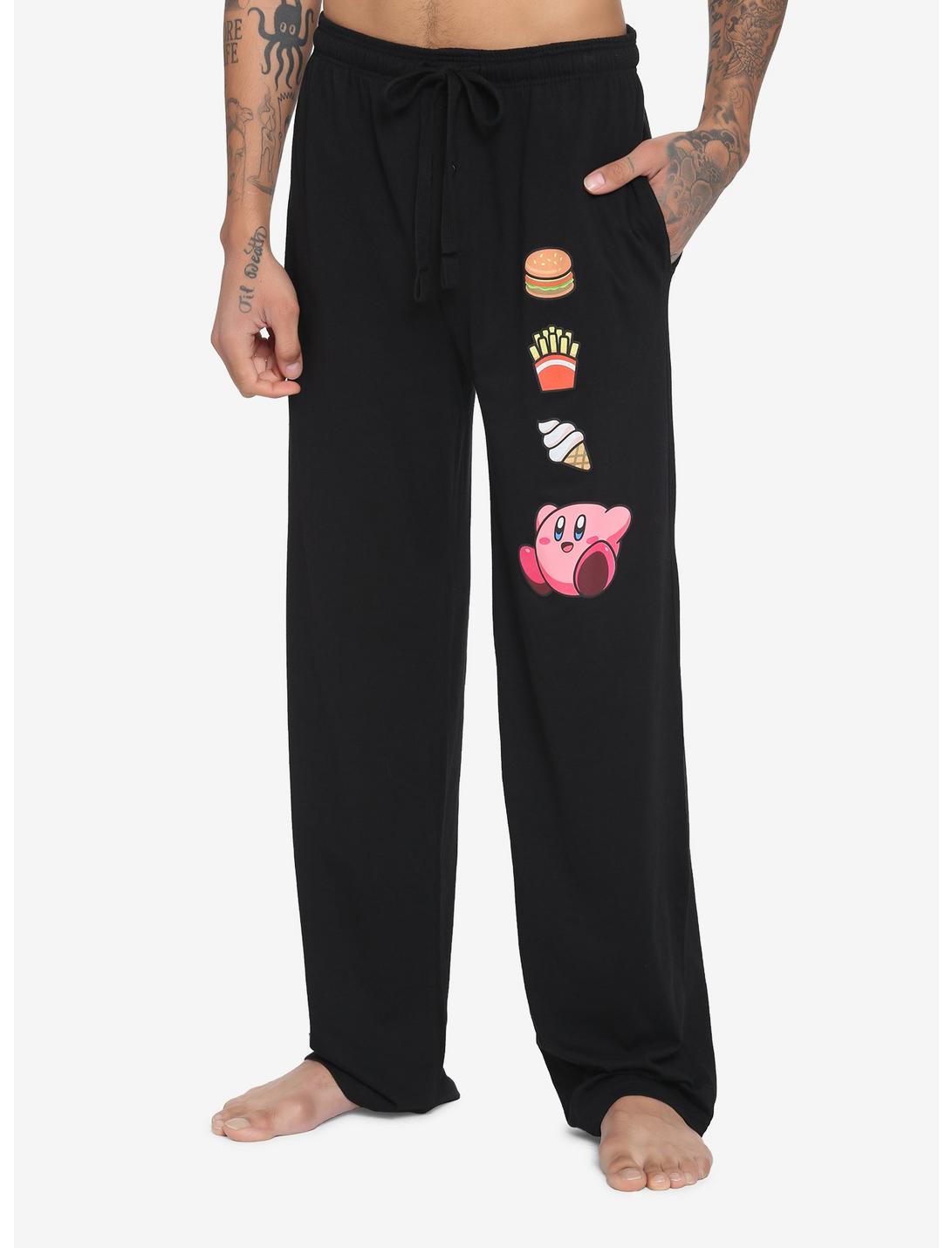 Kirby Food Black Pajama Pants, MULTI, hi-res