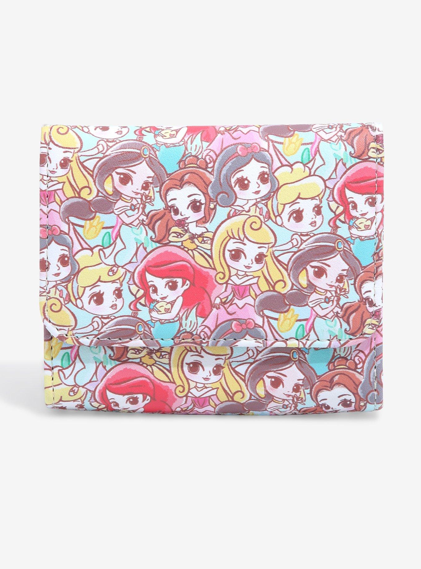 Loungefly Disney Chibi Princess Mini Flap Wallet, , hi-res