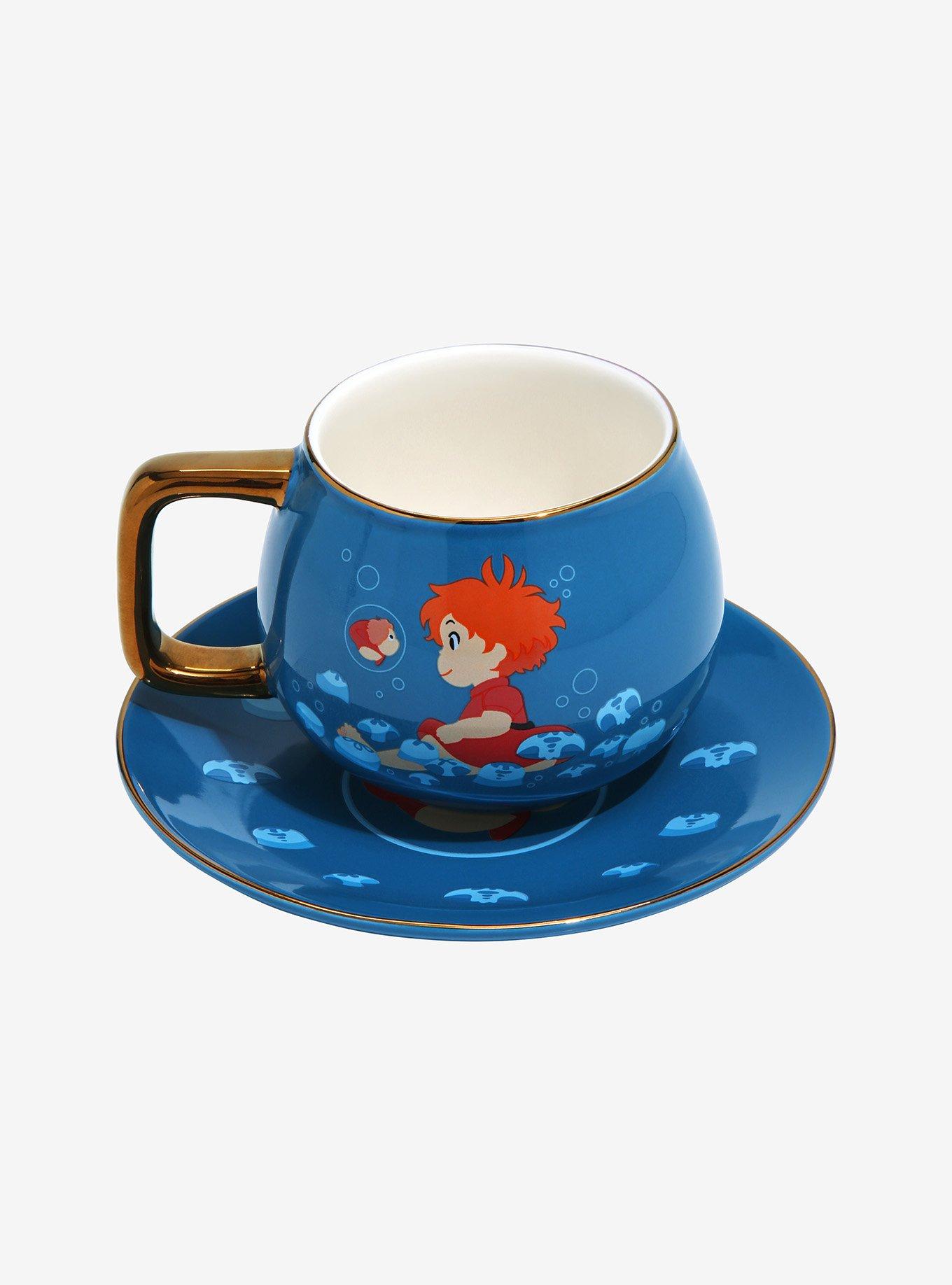 Studio Ghibli Ponyo Underwater Tea Cup & Saucer Set, , hi-res