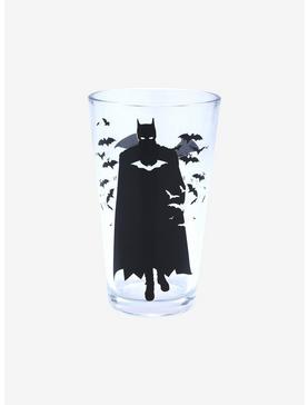 DC Comics The Batman Silhouette & Logo Pint Glass - BoxLunch Exclusive, , hi-res