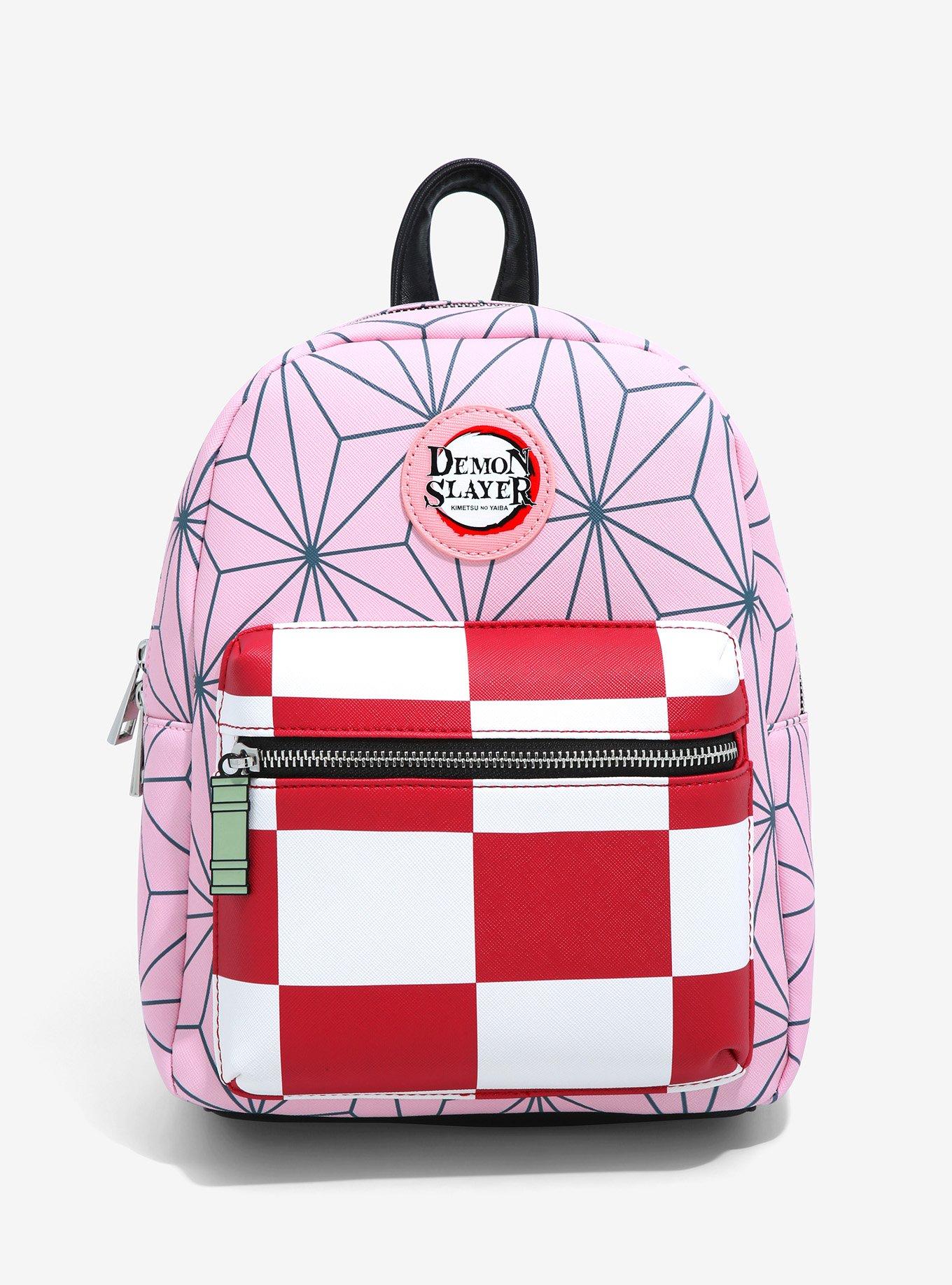 Demon Slayer Backpack with Lunch Box nezuko and tanjiro Heat