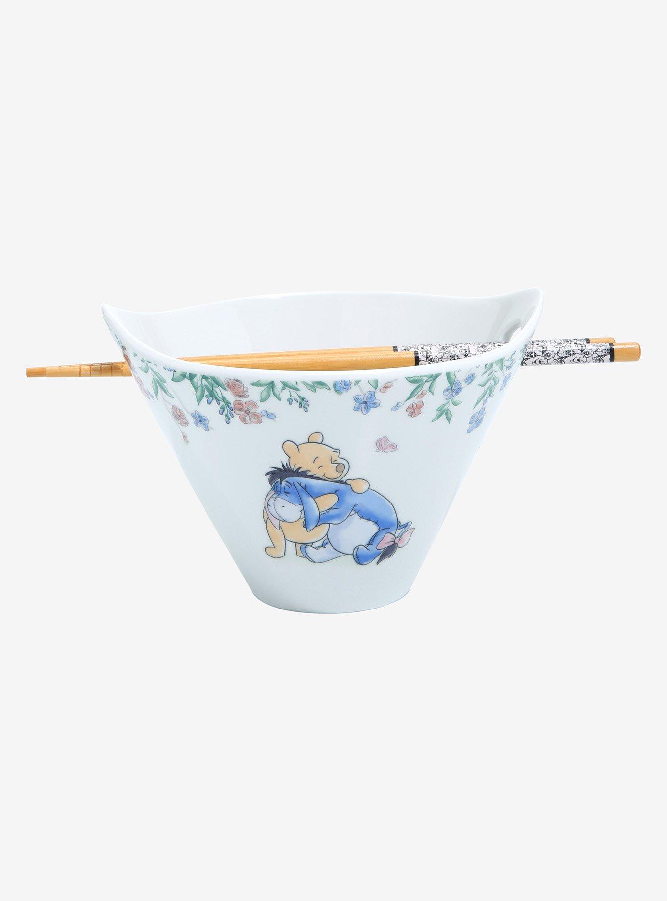 Disney Winnie the Pooh Hugs & Flowers Eeyore Ramen Bowl with Chopsticks, , hi-res