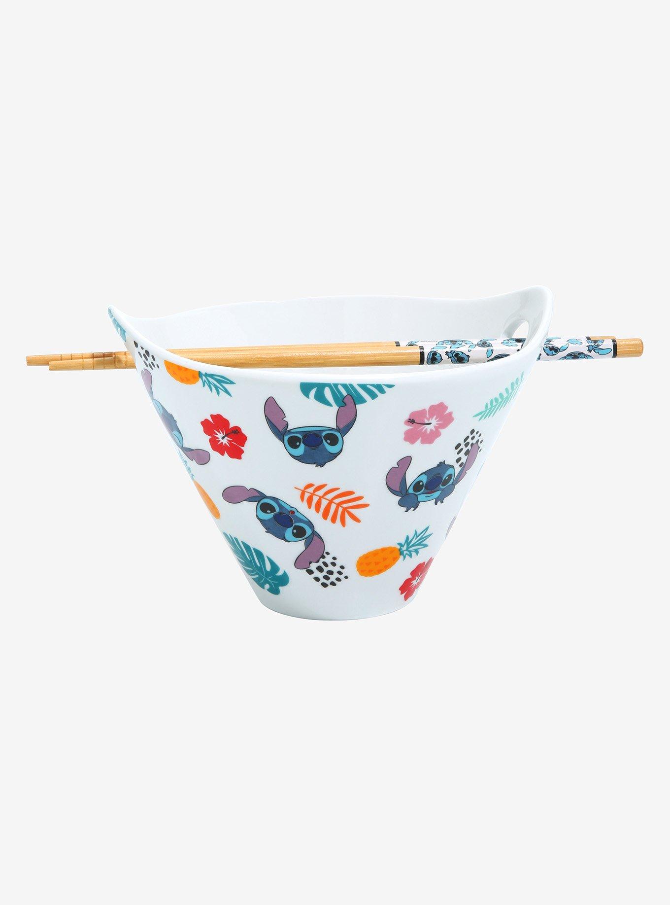 Disney Lilo & Stitch Tropical Flora Ramen Bowl with Chopsticks, , hi-res