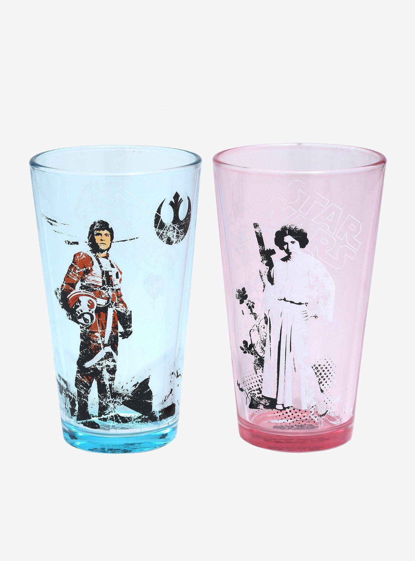 Loungefly Disney  Star Wars Classic Pint Glass 2 Pack Set 