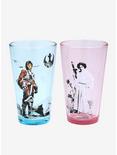 Star Wars Luke Skywalker & Princess Leia Pint Glass Set
