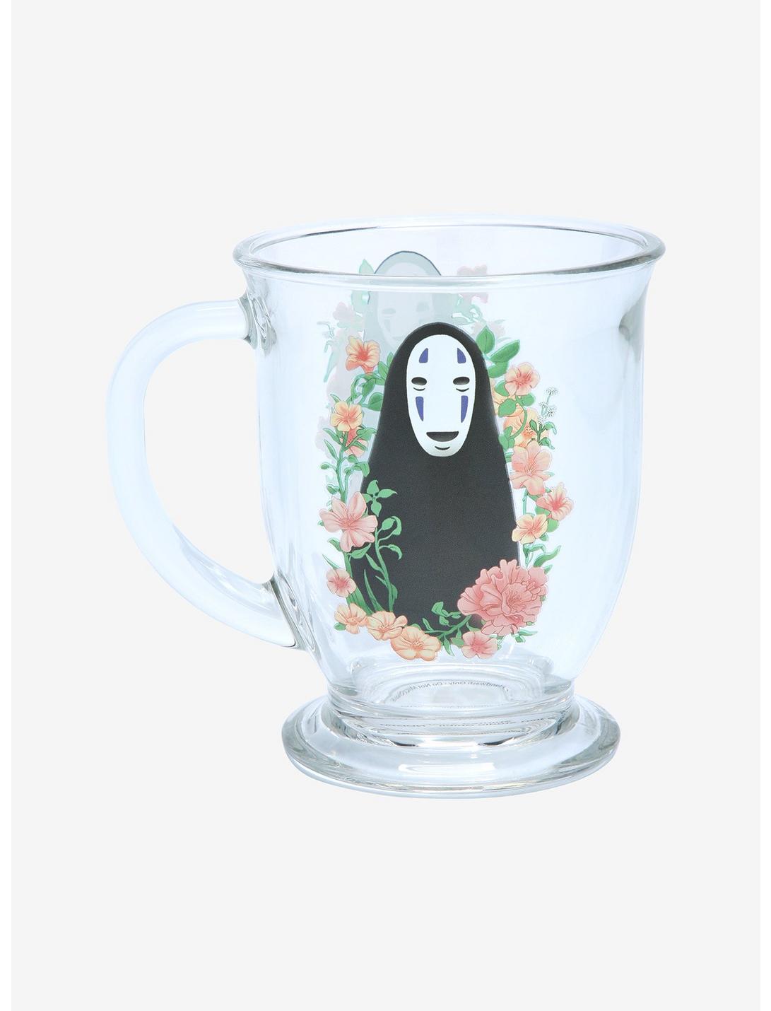 Studio Ghibli Spirited Away No-Face Floral Glass Mug - BoxLunch Exclusive, , hi-res