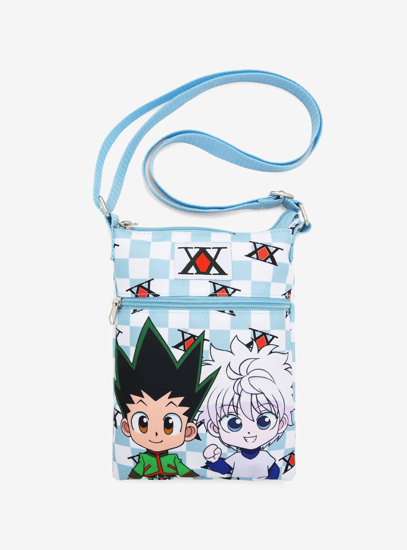 Hunter X Hunter Checkerboard Chibi Passport Crossbody Bag, , hi-res