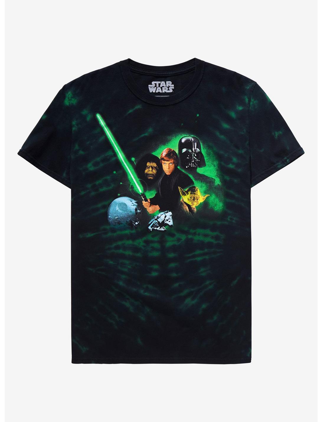 Star Wars: Return Of The Jedi Green Wash Boyfriend Fit Girls T-Shirt, MULTI, hi-res