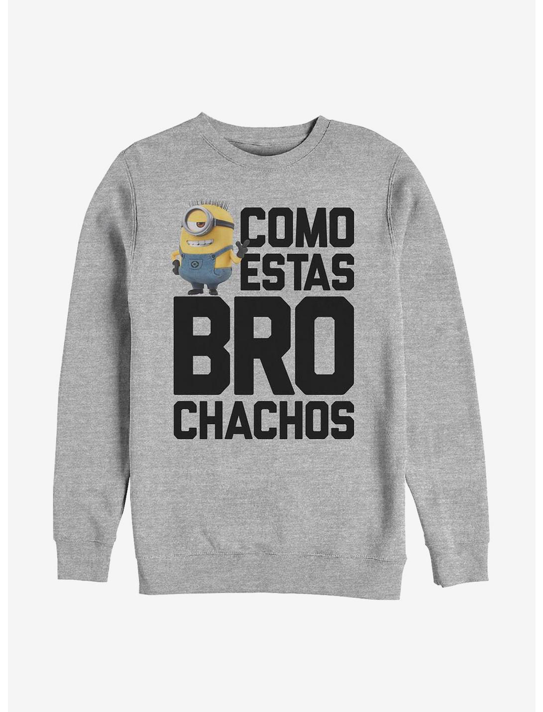 Minions Brochachos Crew Sweatshirt, ATH HTR, hi-res