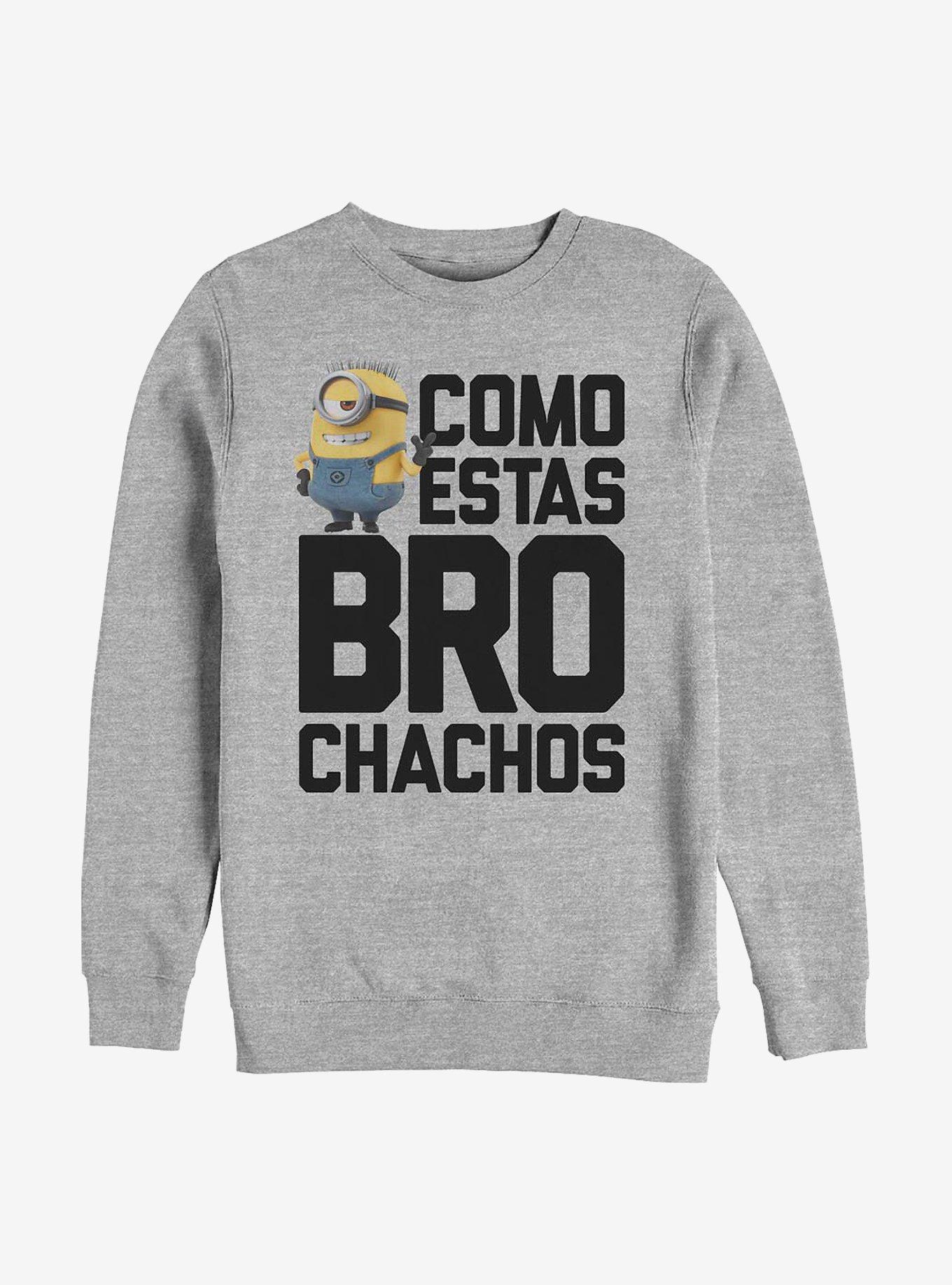 Minions Brochachos Crew Sweatshirt, ATH HTR, hi-res