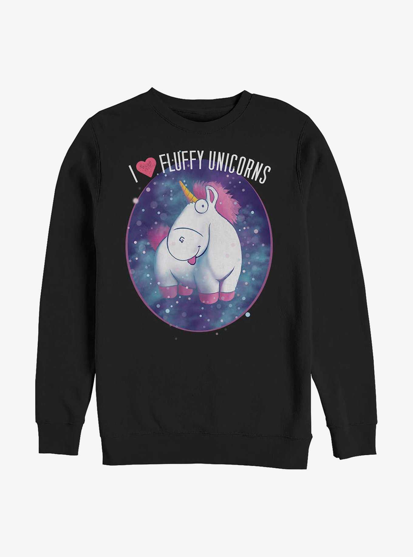 Minions Fluffy Unicorns Crew Sweatshirt, , hi-res