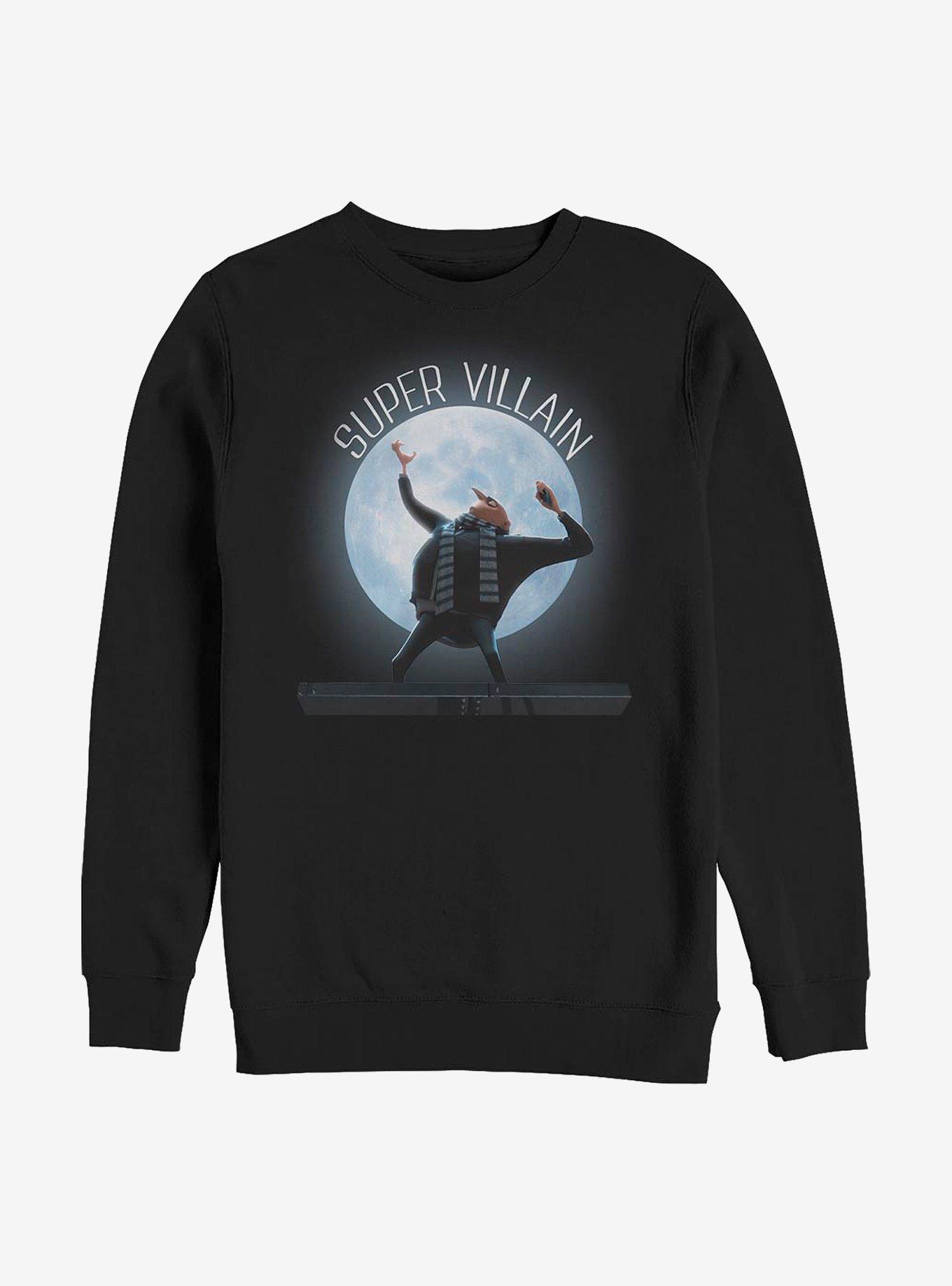 Minions Super Villain Crew Sweatshirt, BLACK, hi-res