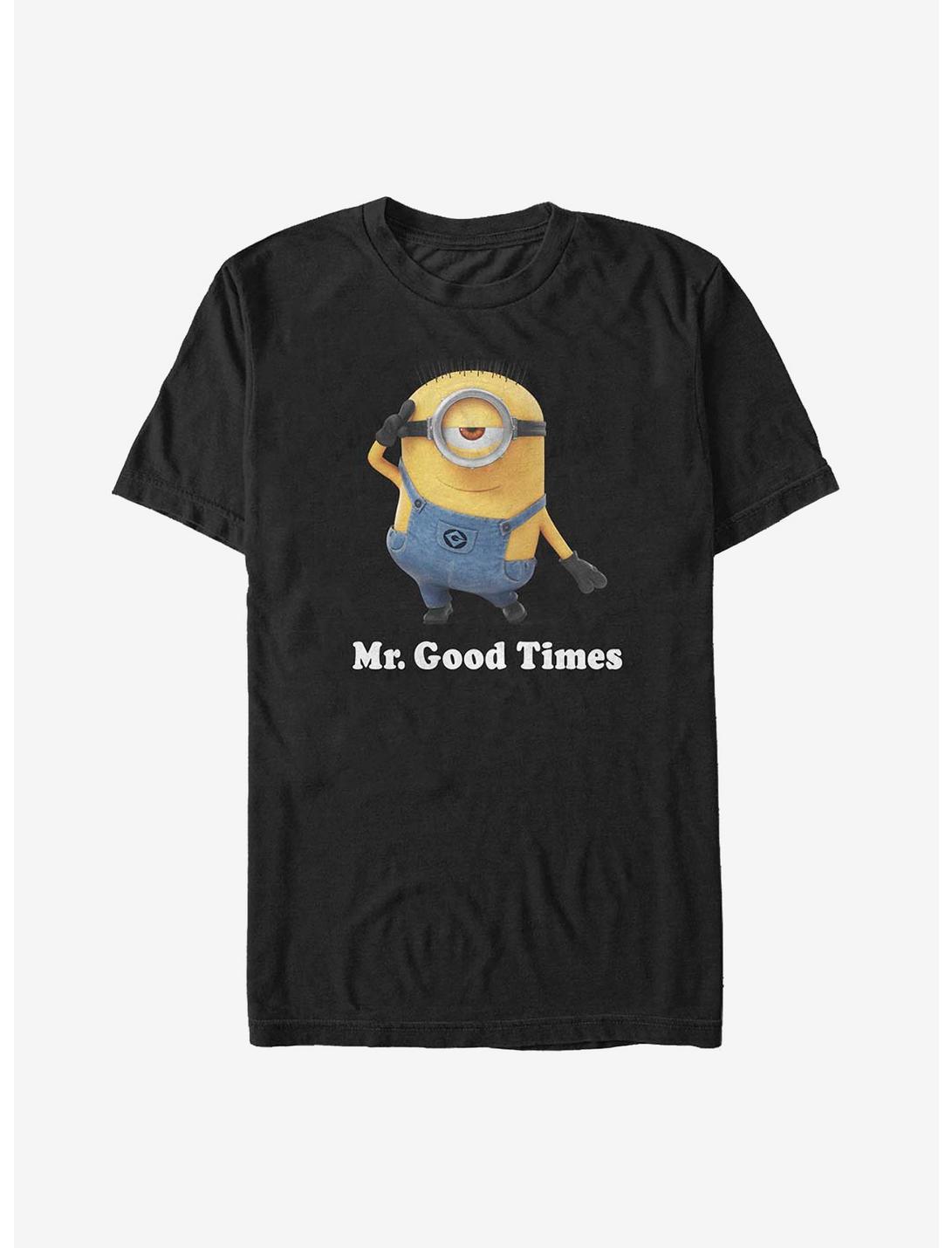 Minions Mr. Good Times T-Shirt, BLACK, hi-res