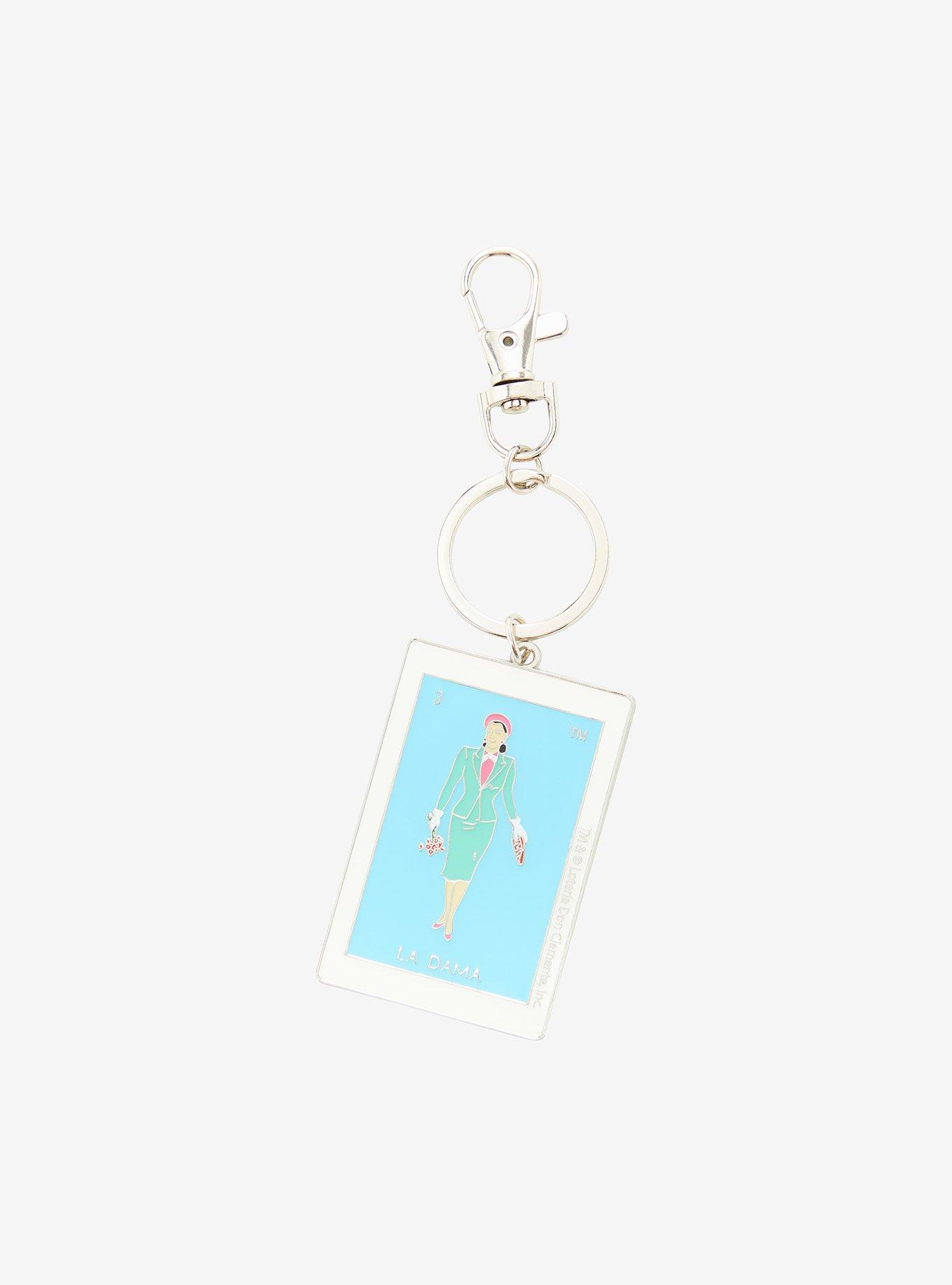 Loteria La Dama Key Chain, , hi-res