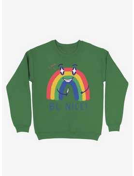 Be Nice 2.0 Rainbow Sweatshirt, , hi-res