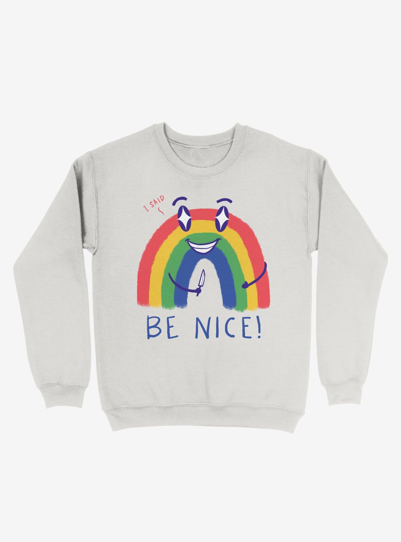 Be Nice 2.0 Rainbow Sweatshirt, , hi-res