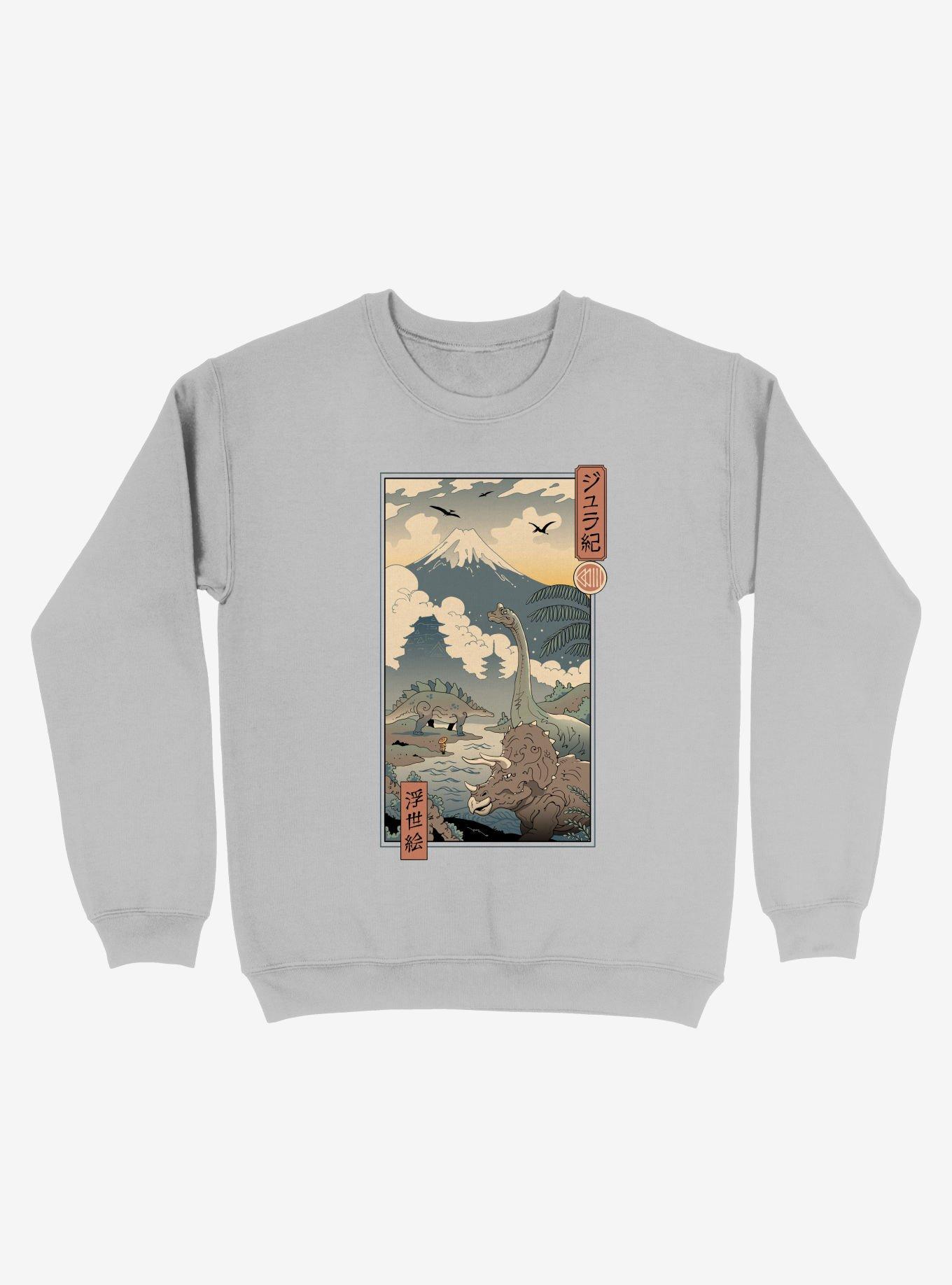 Jurassic Ukiyo-e 1 Dinosaur Sweatshirt, , hi-res