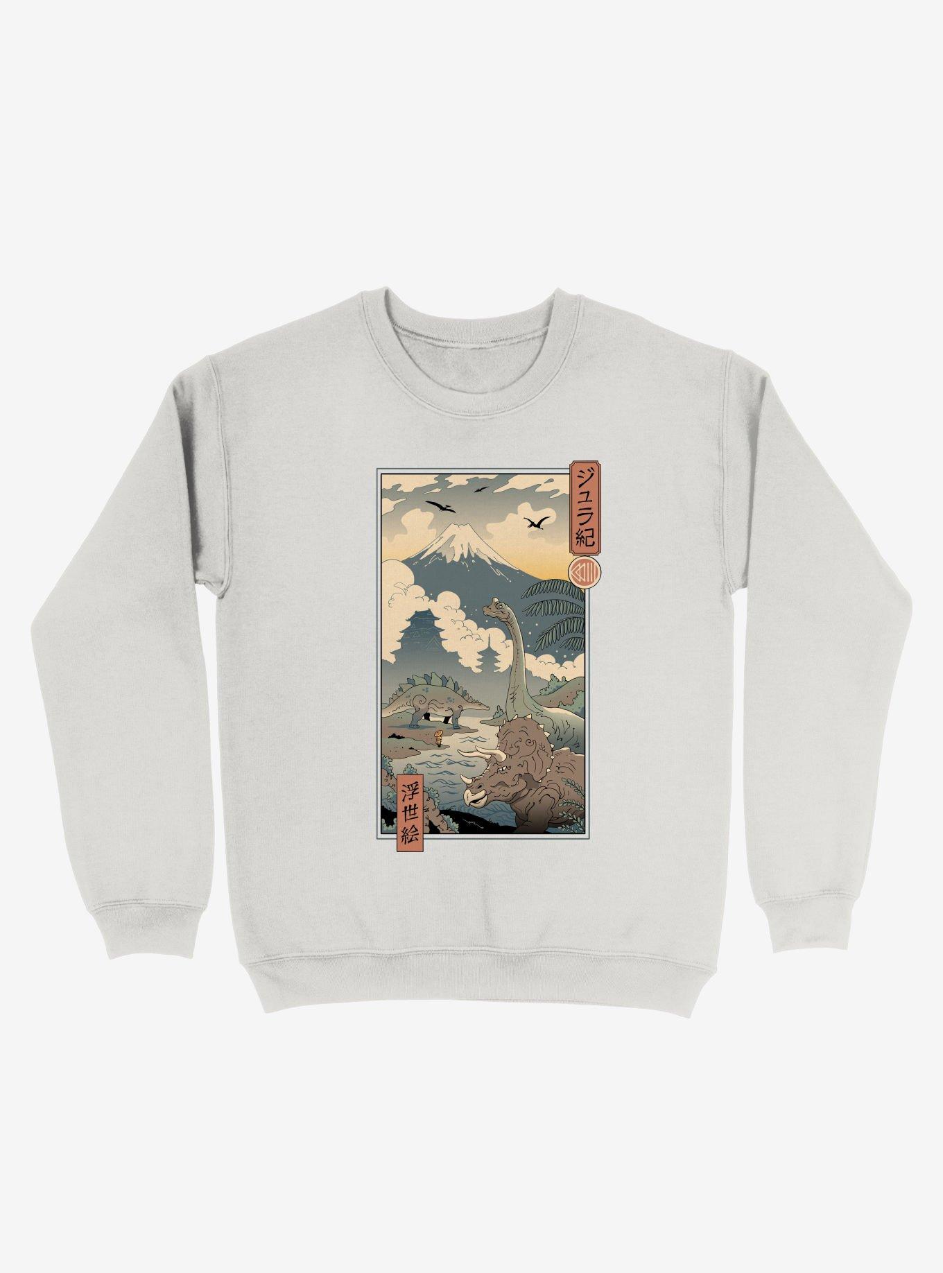 Jurassic Ukiyo-e 1 Dinosaur Sweatshirt, , hi-res