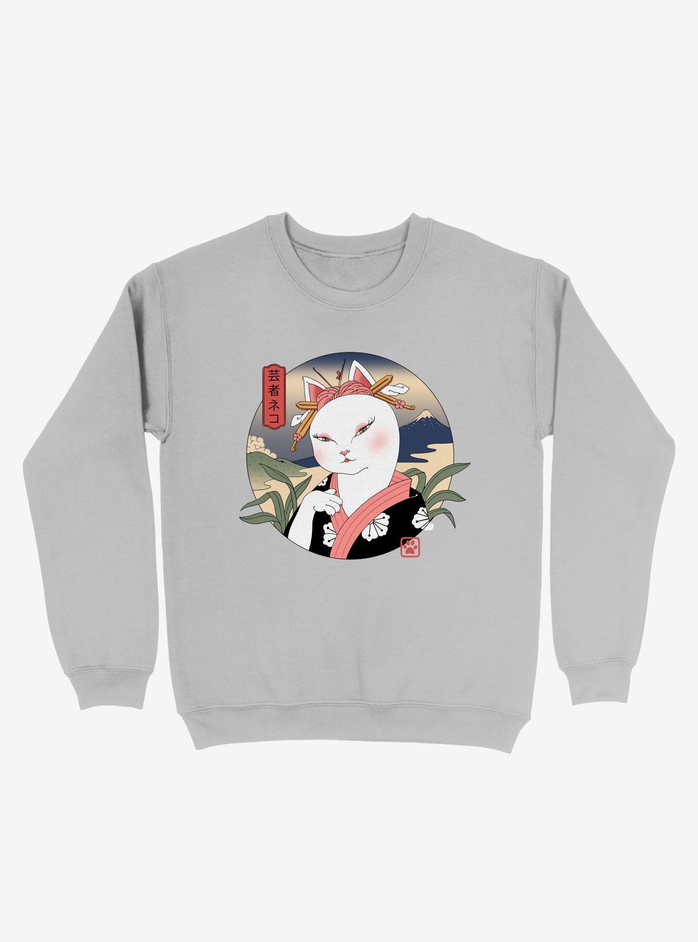 Neko Cat Geisha Sweatshirt, , hi-res