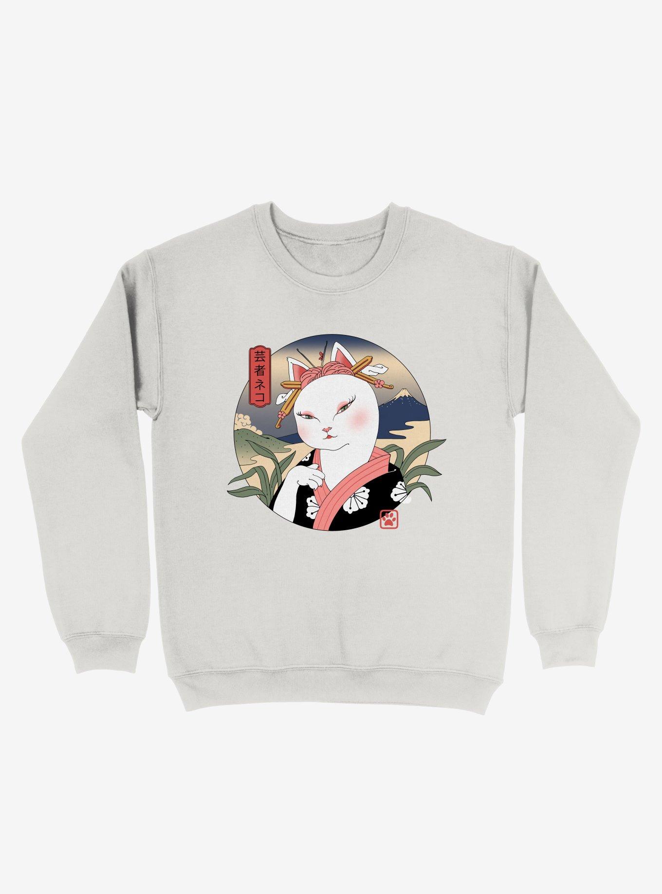 Neko Cat Geisha Sweatshirt, , hi-res