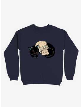Neko Skull Cat Sweatshirt, , hi-res