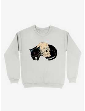 Neko Skull Cat Sweatshirt, , hi-res