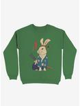 Ronin Usagi Rabbit Sweatshirt, KELLY GREEN, hi-res