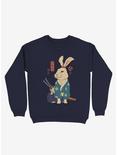 Ronin Usagi Rabbit Sweatshirt, NAVY, hi-res