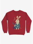 Ronin Usagi Rabbit Sweatshirt, RED, hi-res