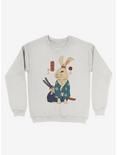 Ronin Usagi Rabbit Sweatshirt, WHITE, hi-res