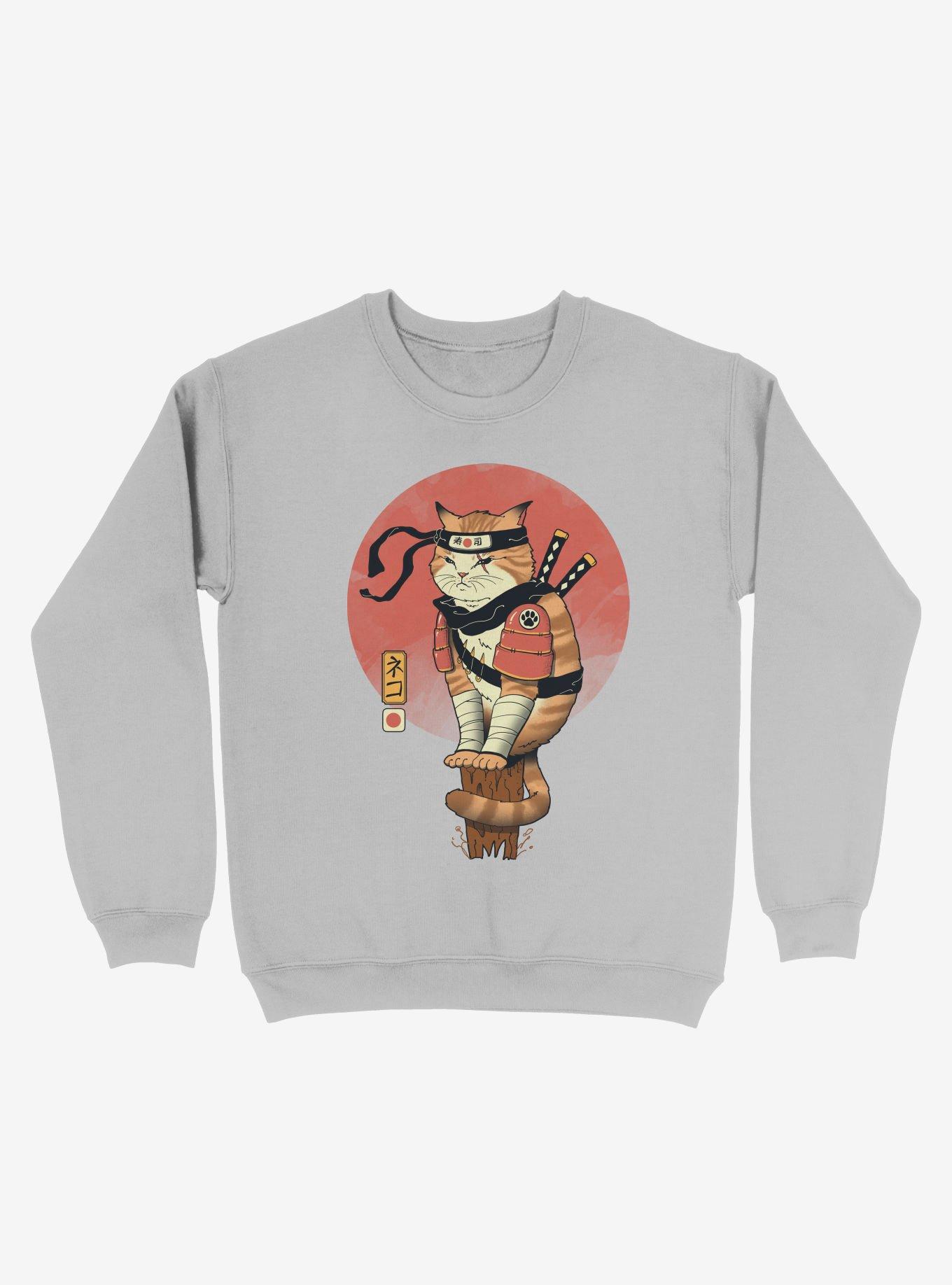 Shinobi Cat Sweatshirt, SPORT GRAY, hi-res