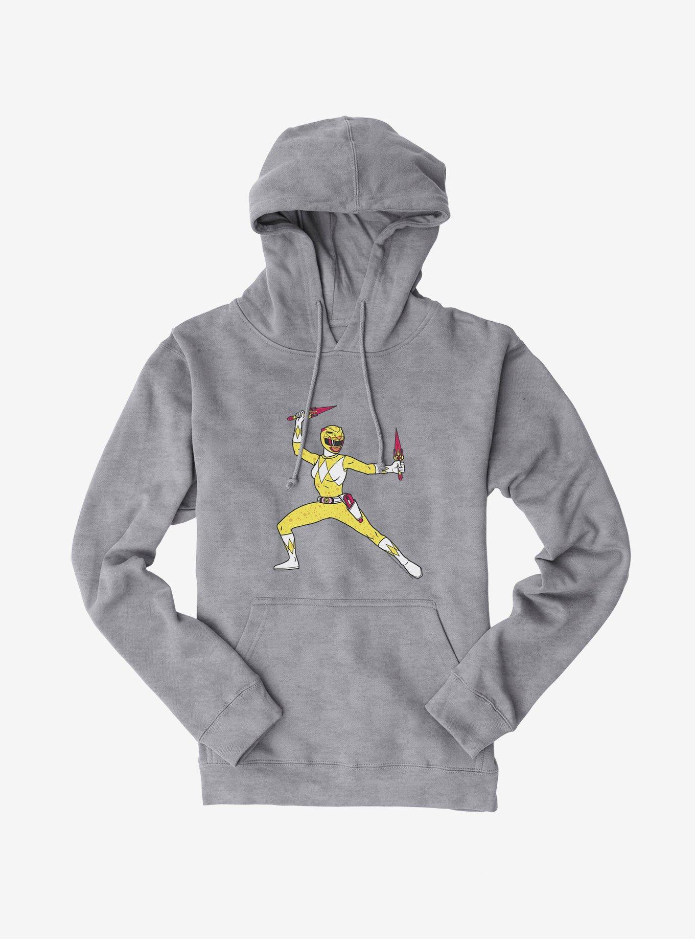 Plus Size Mighty Morphin Power Rangers Yellow Ranger Ready Hoodie, , hi-res