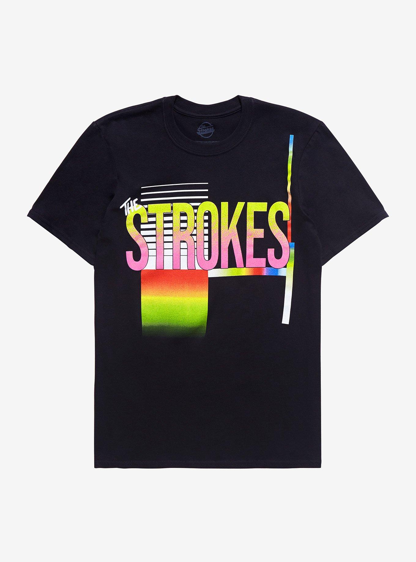 The Strokes Retro Logo T-Shirt, BLACK, hi-res