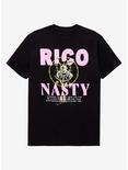 Rico Nasty Barbed Wire Smile Face T-Shirt, BLACK, hi-res