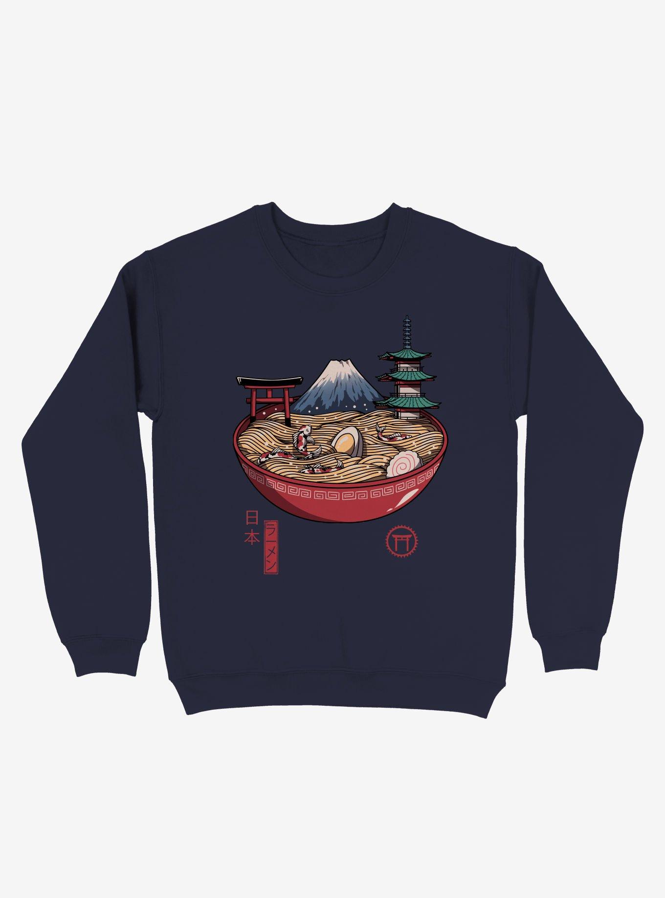 A Japanese Ramen Sweatshirt, NAVY, hi-res
