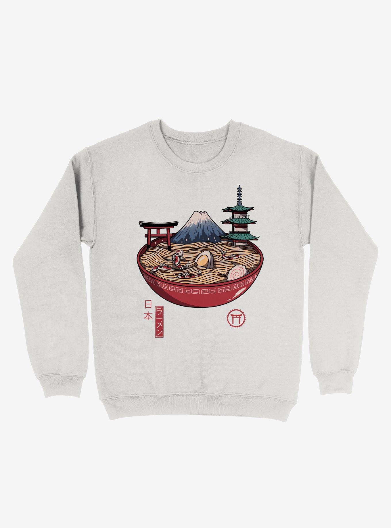 A Japanese Ramen Sweatshirt, WHITE, hi-res