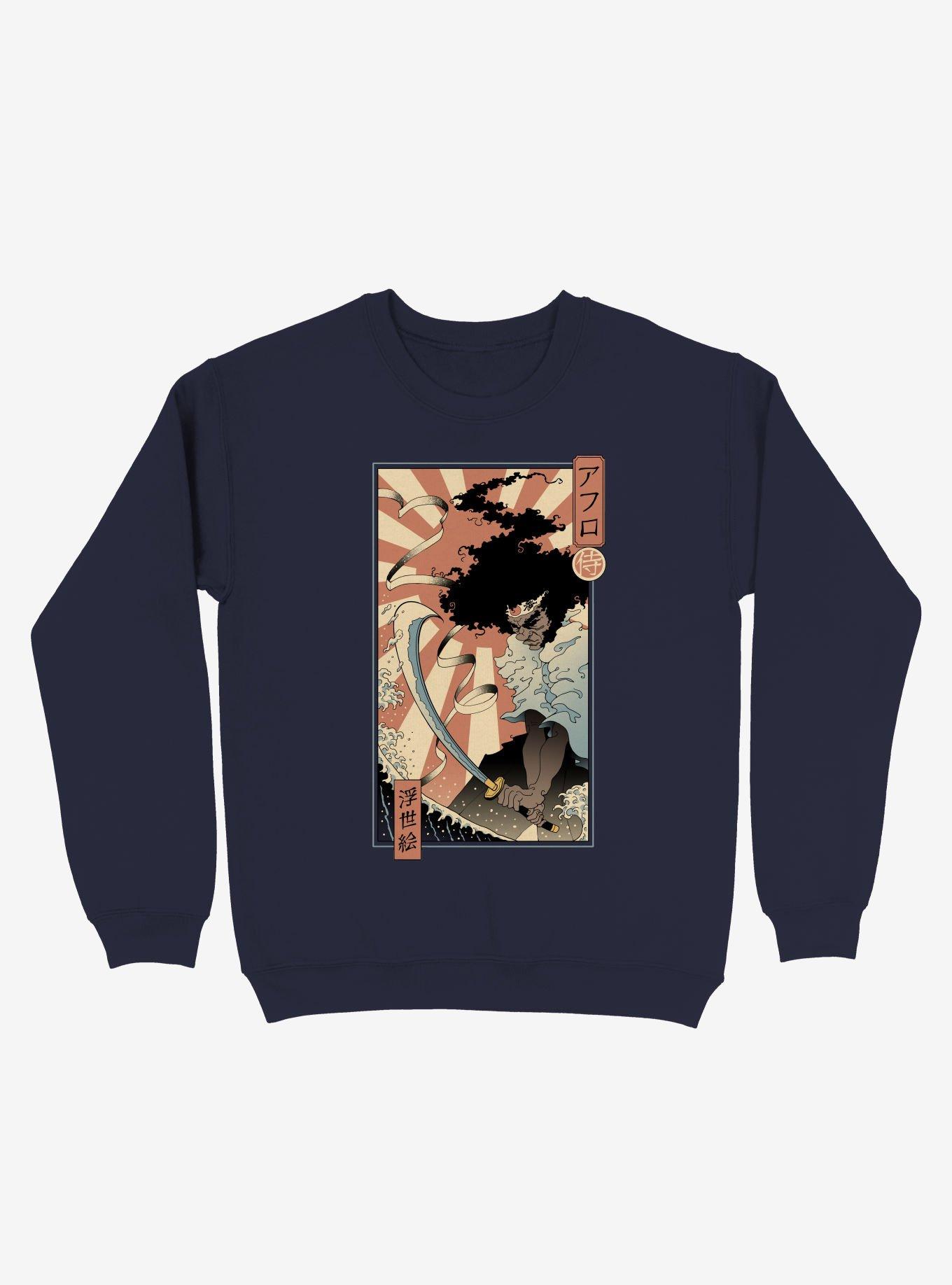 Afro Ukiyo-e Sweatshirt, , hi-res