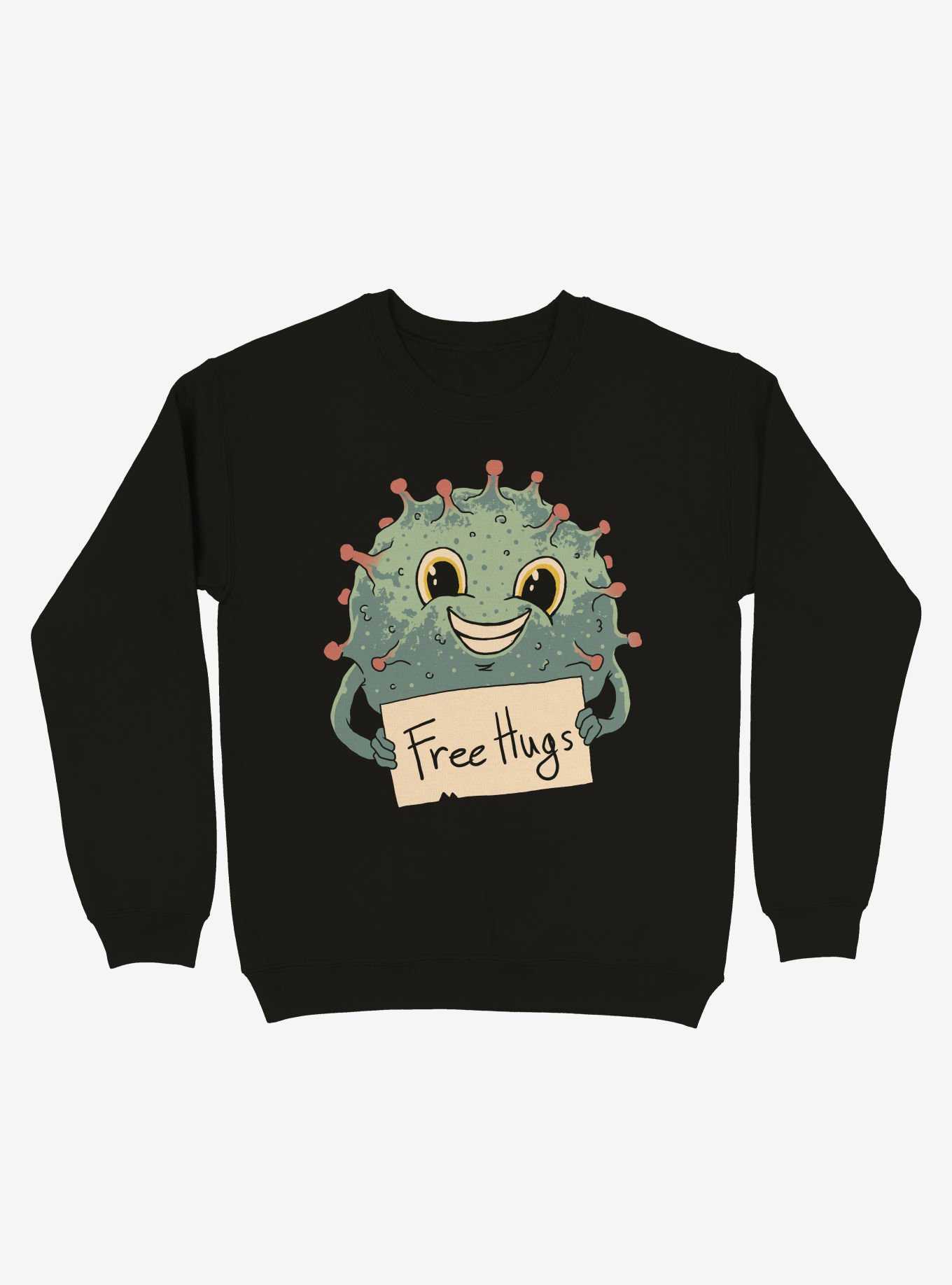 Free Virus Hugs Sweatshirt, , hi-res