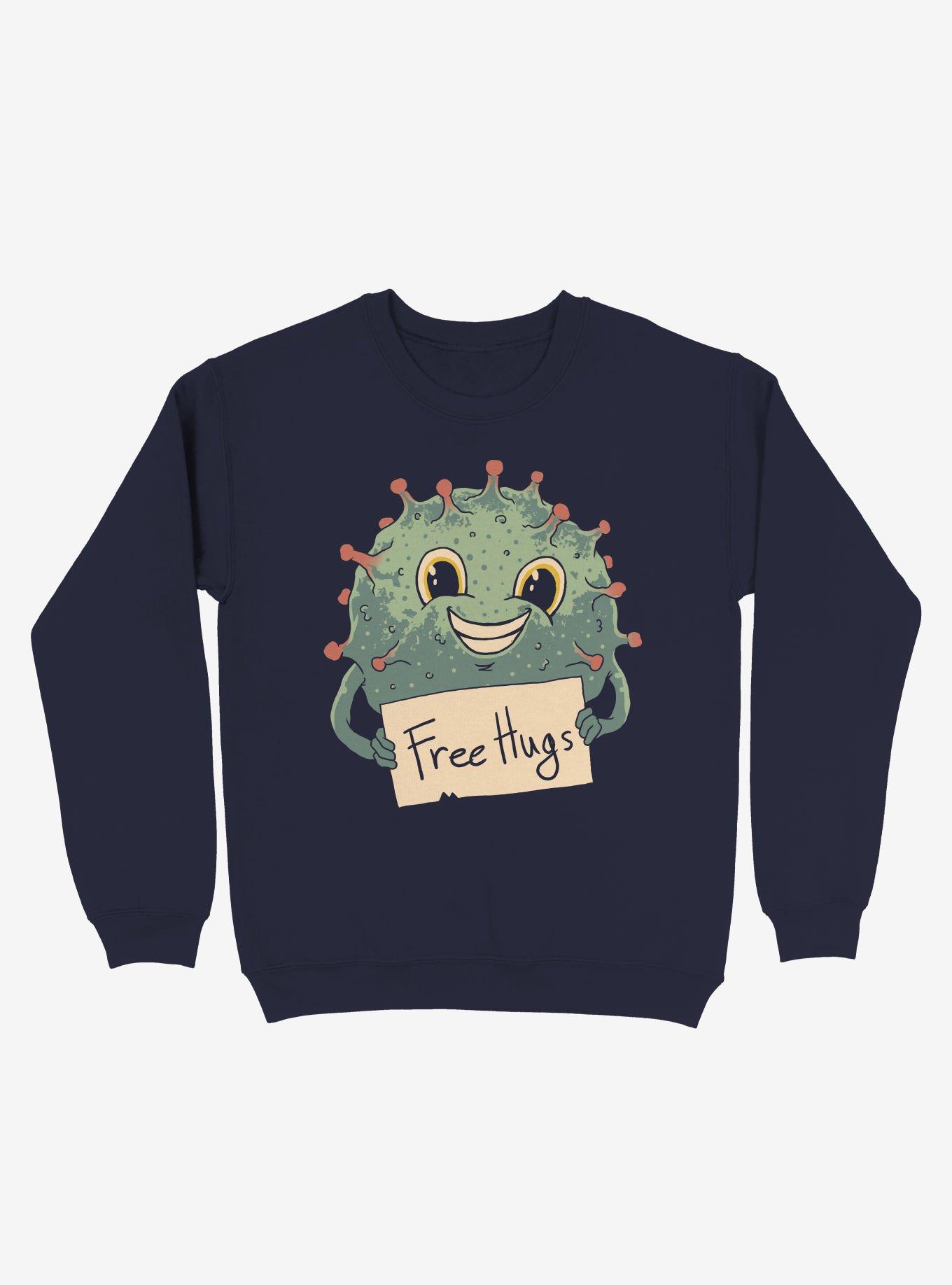 Free Virus Hugs Sweatshirt, , hi-res