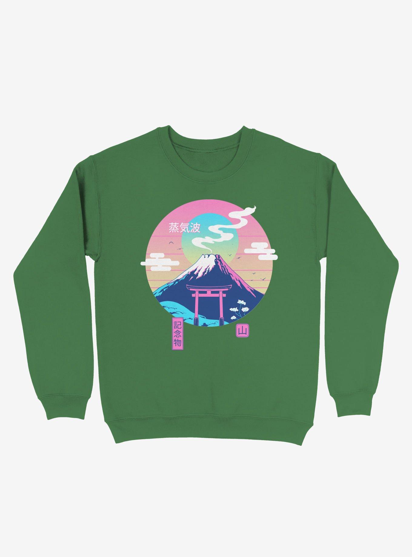 Fuji Wave Sweatshirt, KELLY GREEN, hi-res