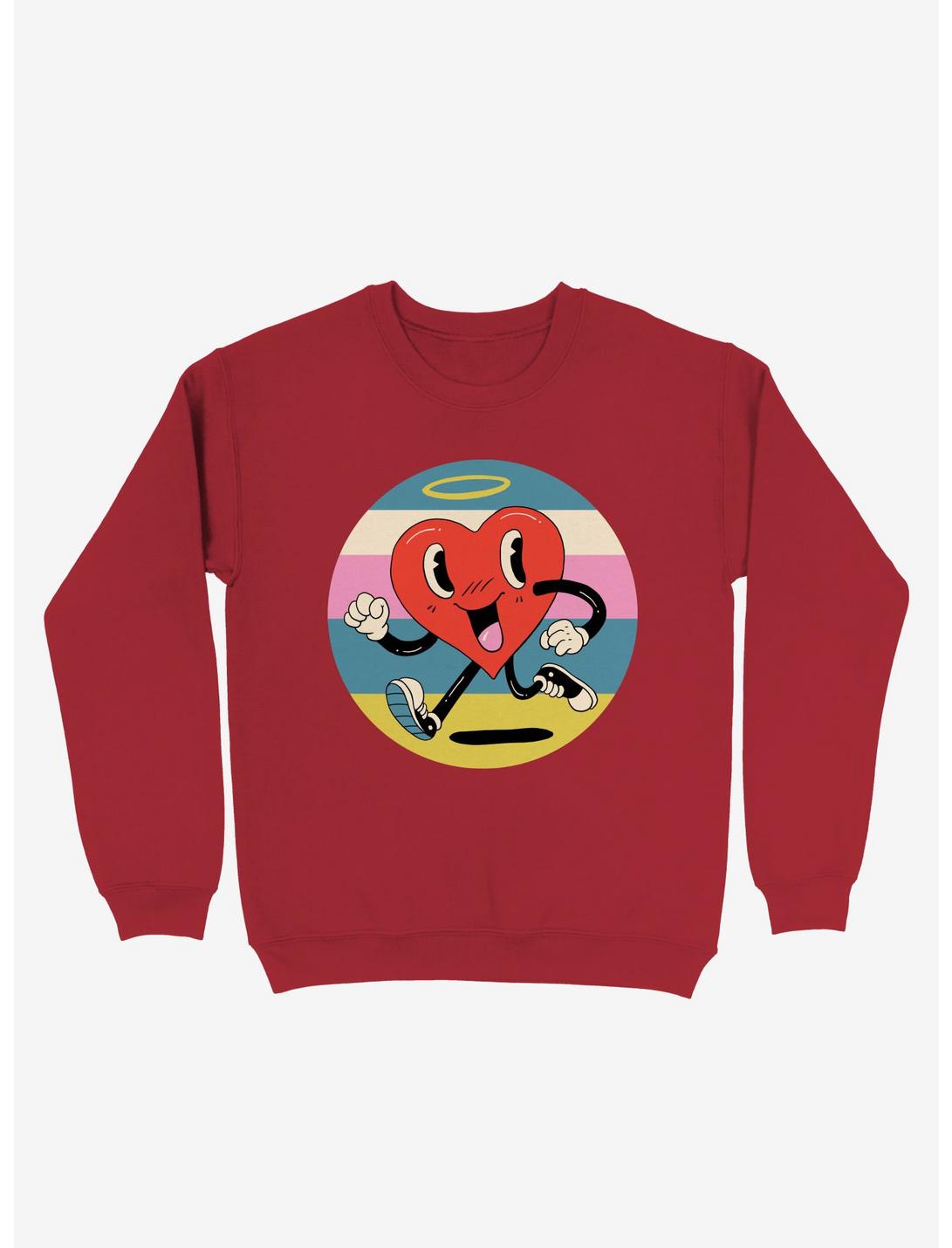 Grateful Heart Sweatshirt, RED, hi-res