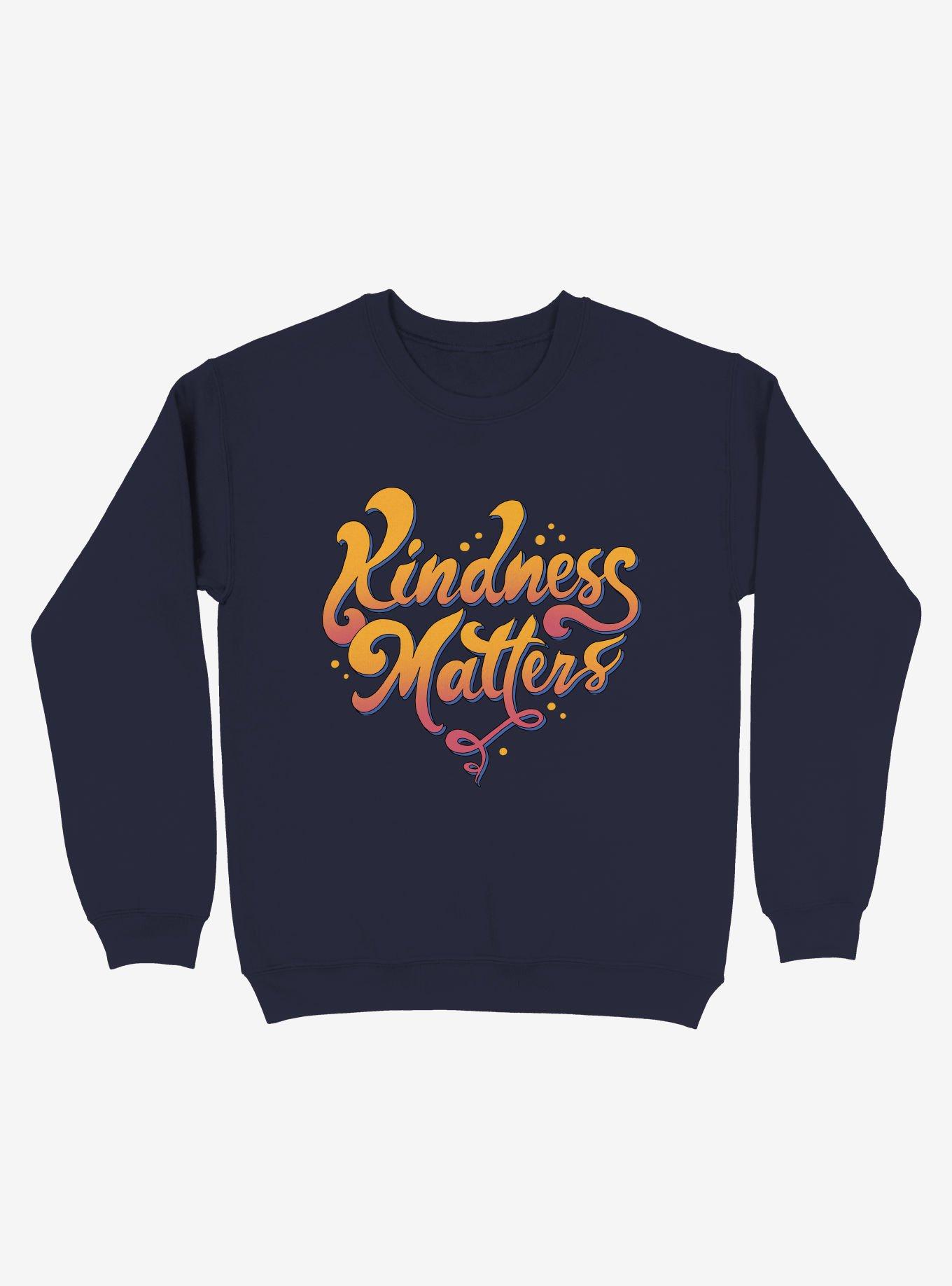 Kindness Matters Sweatshirt, NAVY, hi-res
