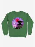 Kyoto Wave Sweatshirt, KELLY GREEN, hi-res