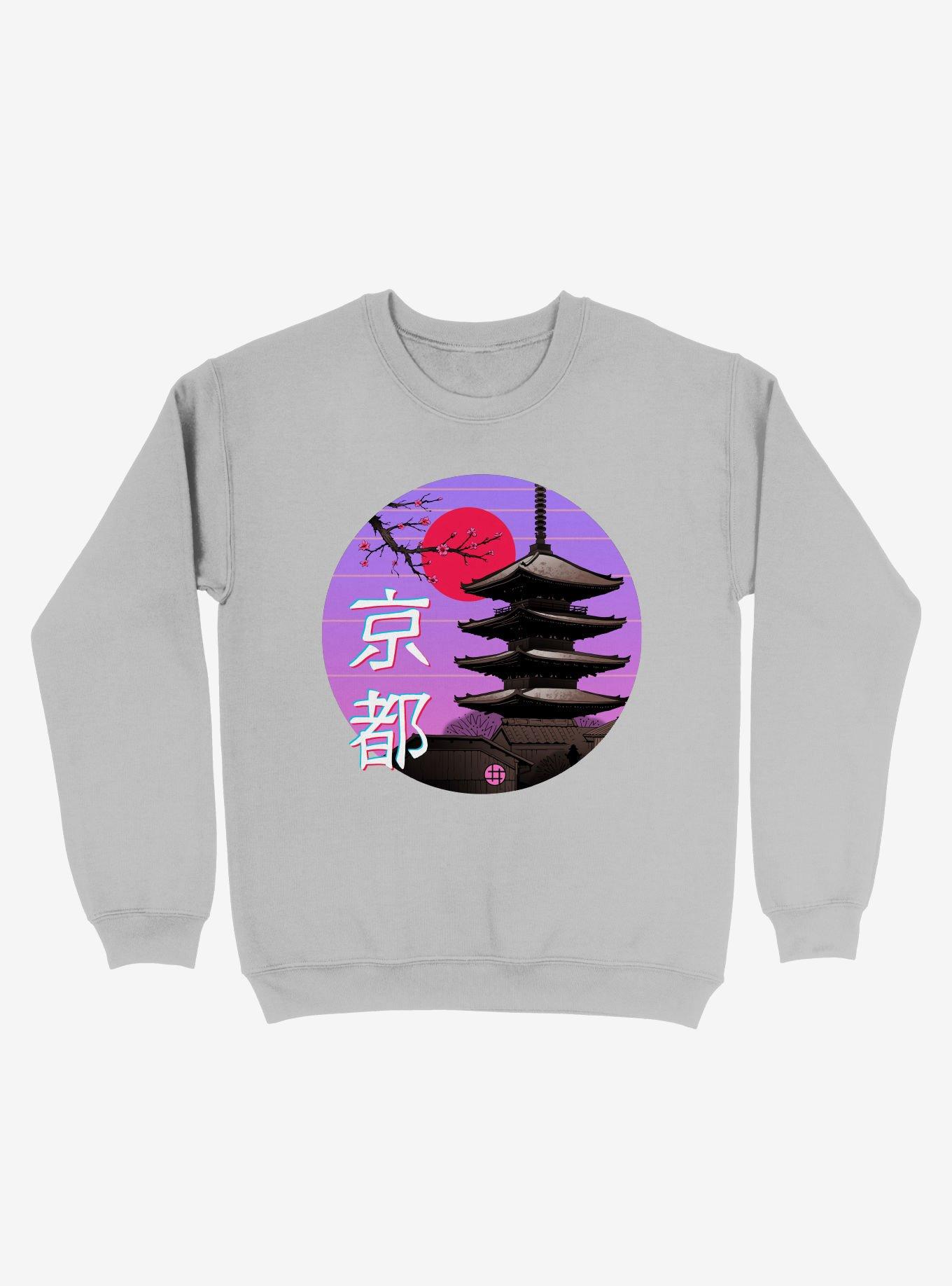 Kyoto Wave Sweatshirt, SILVER, hi-res