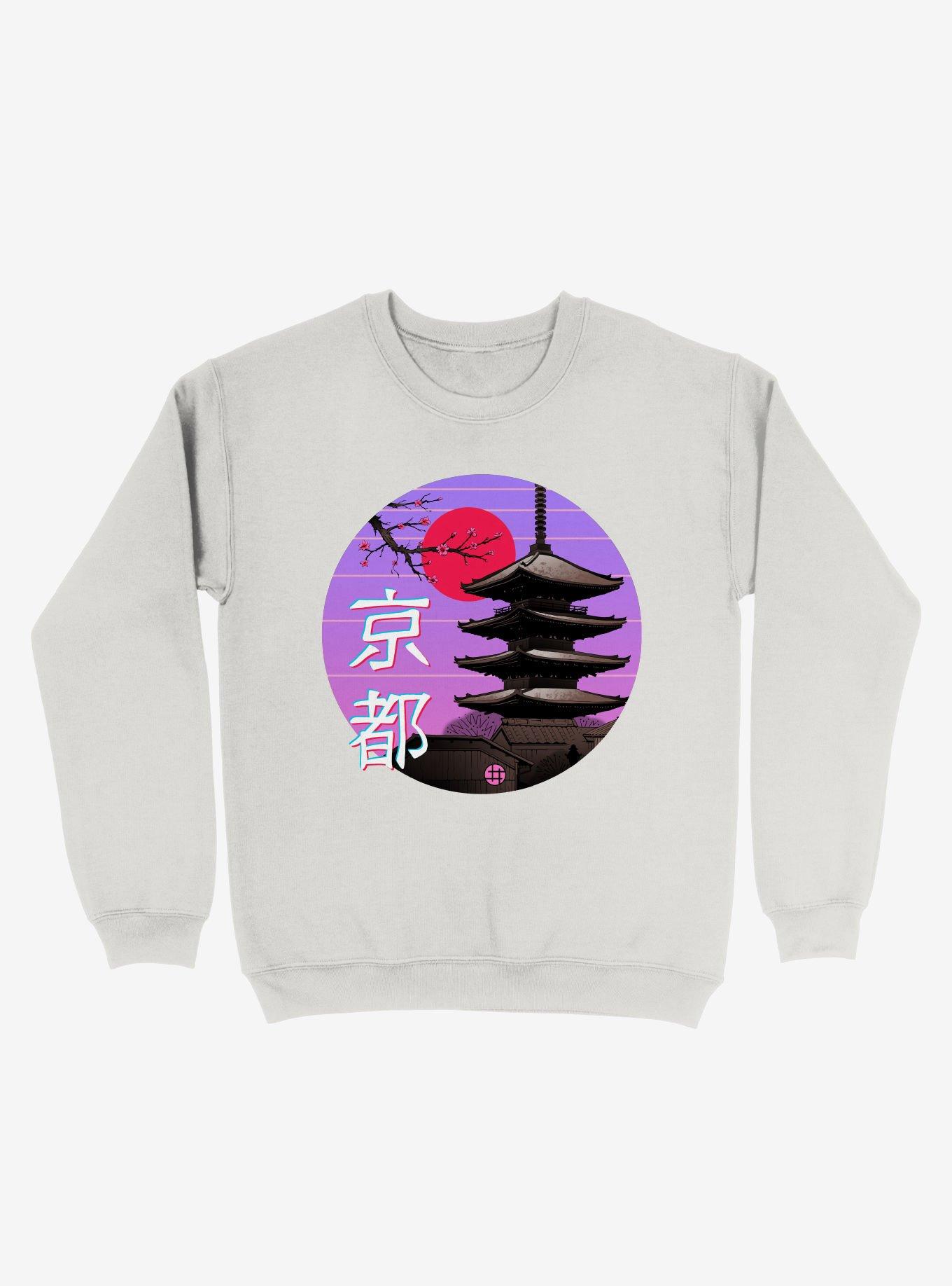 Kyoto Wave Sweatshirt, WHITE, hi-res